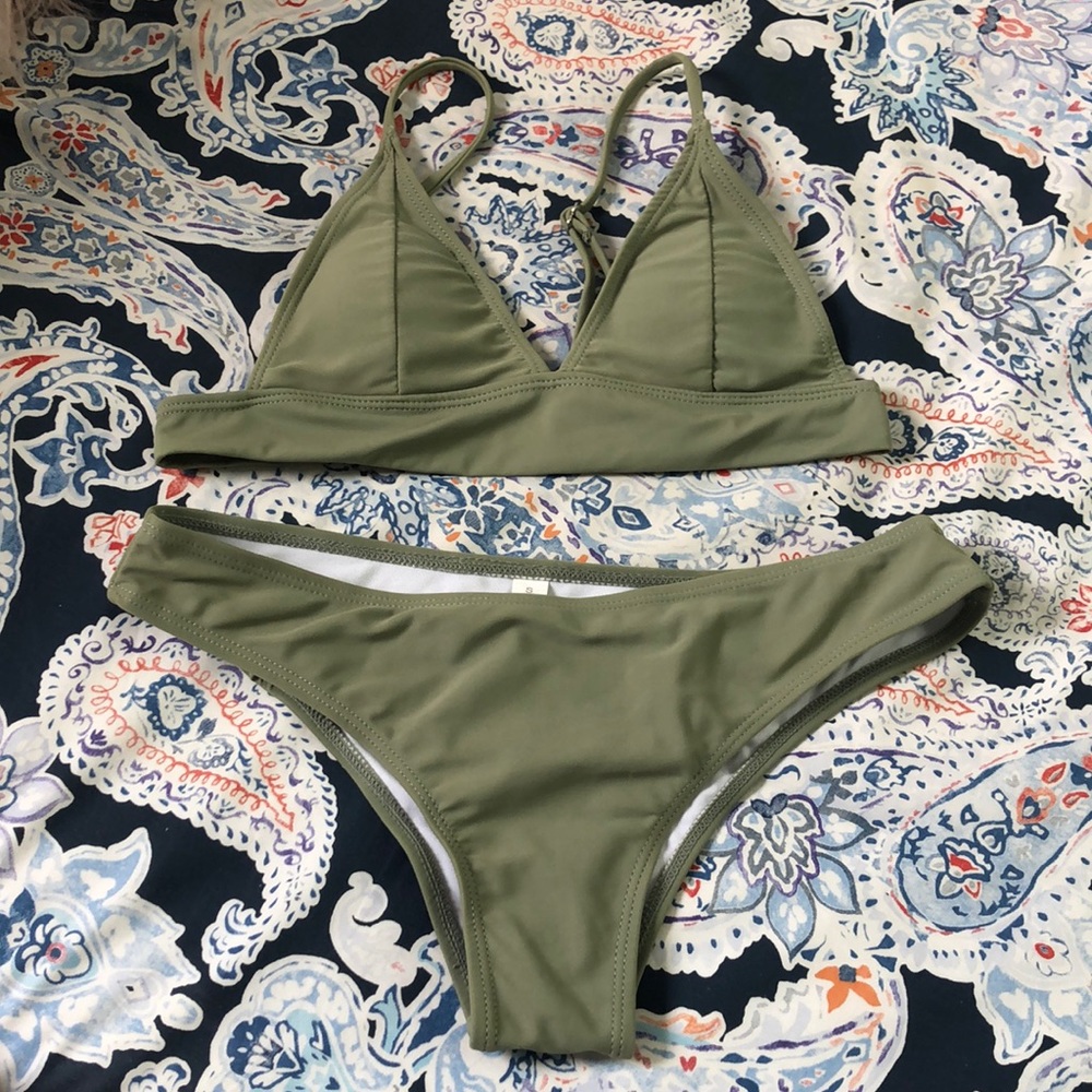 Olive Color Bikini